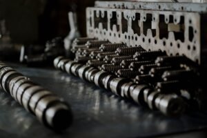 Engine Cylinder Head with Camshafts